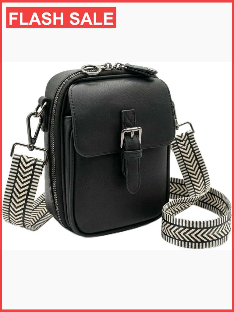 Small Rfid Blocking Crossbody Bag With Magnetic Closure And Multiple Card Slots